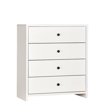Cubx 4 Draw Cabinet Low, White