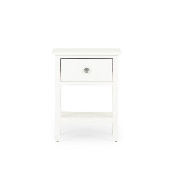 Chelsea 1 Drawer Bedside, White
