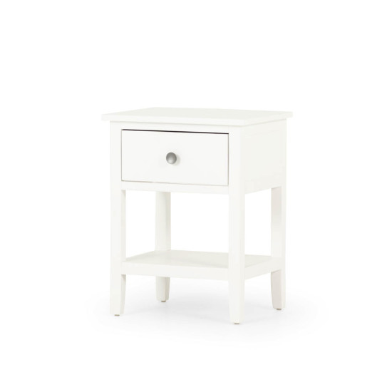 Chelsea 1 Drawer Bedside, White