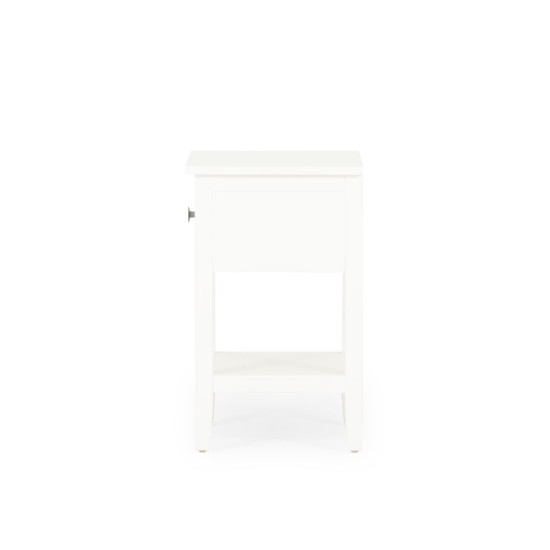 Chelsea 1 Drawer Bedside, White