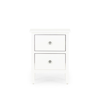 Chelsea 2 Drawer Bedside, White