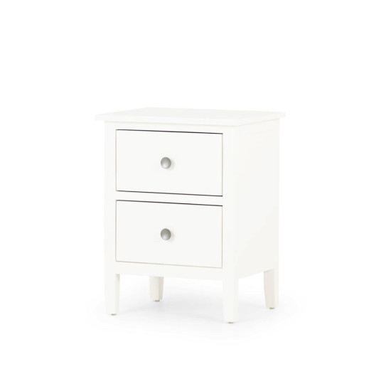 Chelsea 2 Drawer Bedside, White
