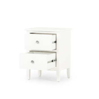 Chelsea 2 Drawer Bedside, White