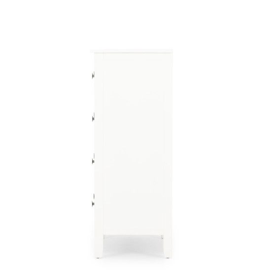 Chelsea 5 Drawer Tallboy, White