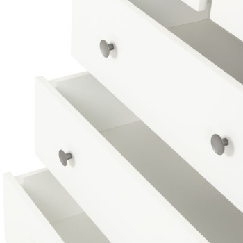 Chelsea 5 Drawer Tallboy, White