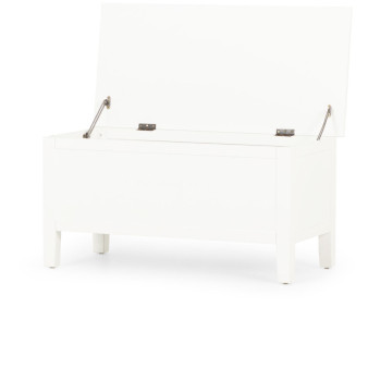 Chelsea Blanket Box, White