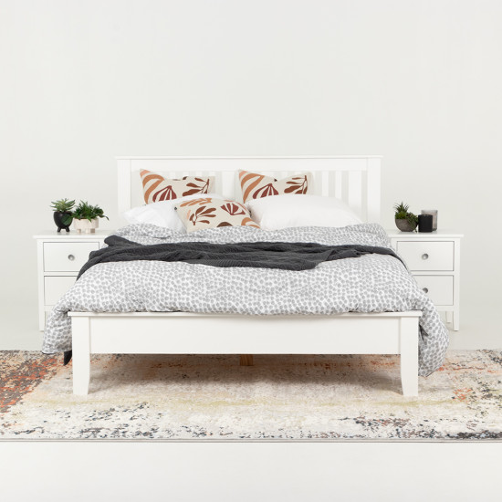 Chelsea Queen Bed Frame, White