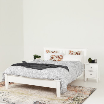 Chelsea Queen Bed Frame, White