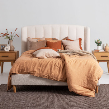 Chloe Queen Bed Frame, Cream