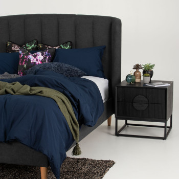 Chloe Queen Bed Frame, Charcoal