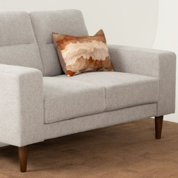 Logan 2 Seater Sofa, Light Grey