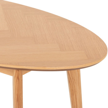 Norsk Oval Coffee Table - W120, Natural