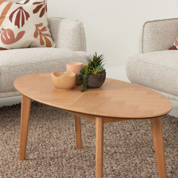 Norsk Oval Coffee Table - W120, Natural