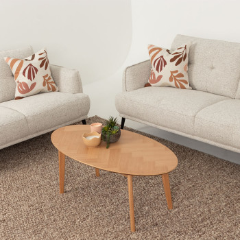 Norsk Oval Coffee Table - W120, Natural