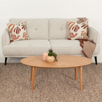 Norsk Oval Coffee Table - W120, Natural