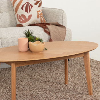 Norsk Oval Coffee Table - W120, Natural