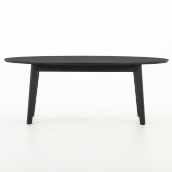 Norsk Oval Coffee Table - W120, Black
