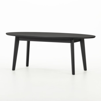 Norsk Oval Coffee Table - W120, Black