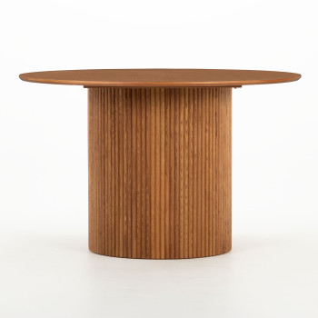 Malmo Round Dining Table - W120, Caramel