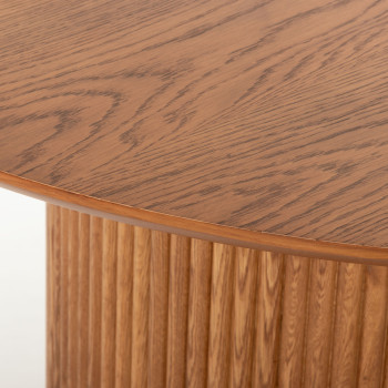 Malmo Round Dining Table - W120, Caramel