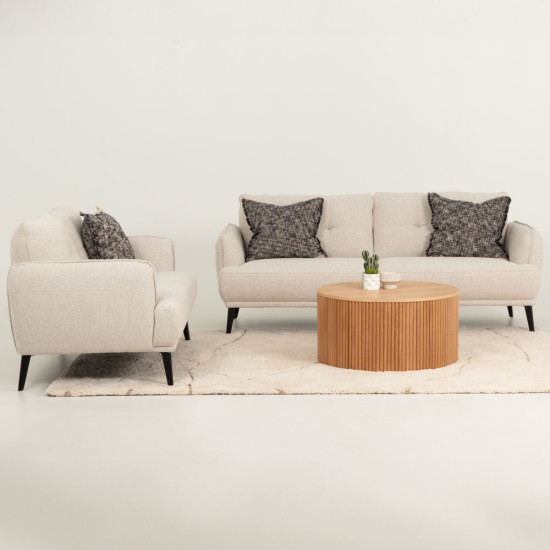 Malmo Round Coffee Table - W80, Natural