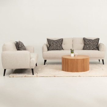 Malmo Round Coffee Table - W80, Natural