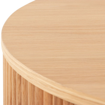 Malmo Round Coffee Table - W80, Natural