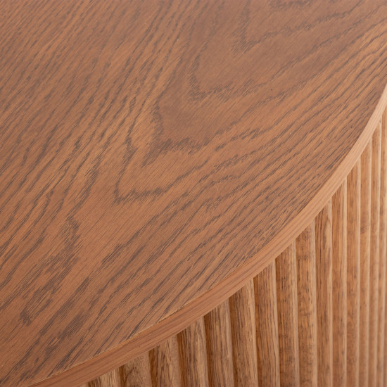 Malmo Round Coffee Table - W80, Caramel