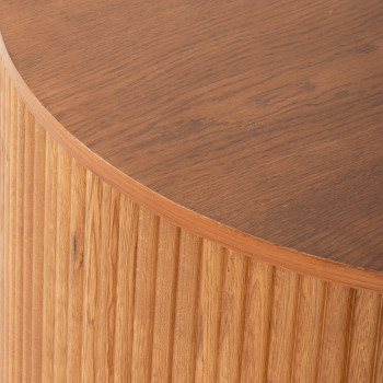 Malmo Round Coffee Table - W80, Caramel