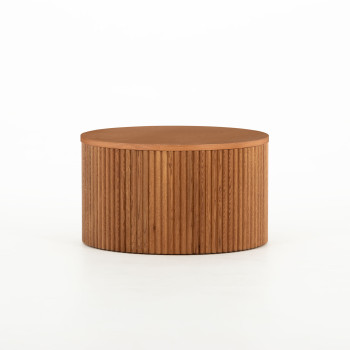 Malmo Round Coffee Table - W60, Caramel