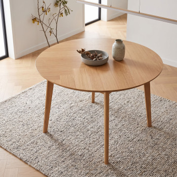 Norsk Round Dining Table - W120, Natural