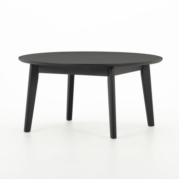 Norsk Round Coffee Table - W90, Black