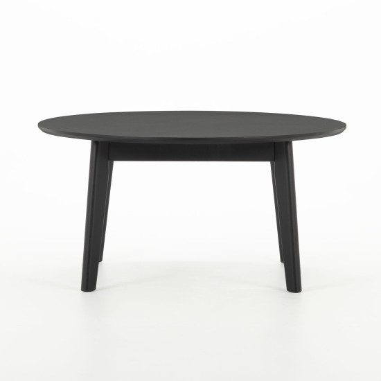 Norsk Round Coffee Table - W90, Black