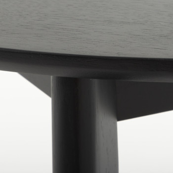 Norsk Round Coffee Table - W90, Black