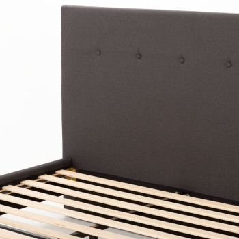 Dallas Double Bed Frame, Jet