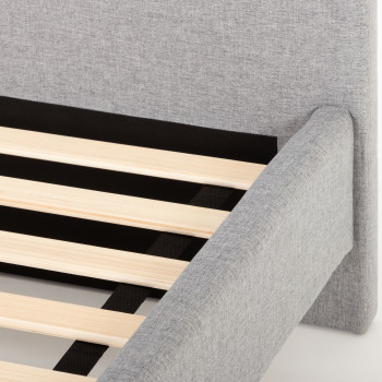 Dallas Double Bed Frame, Light Grey