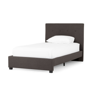 Dallas King Single Bed Frame, Jet
