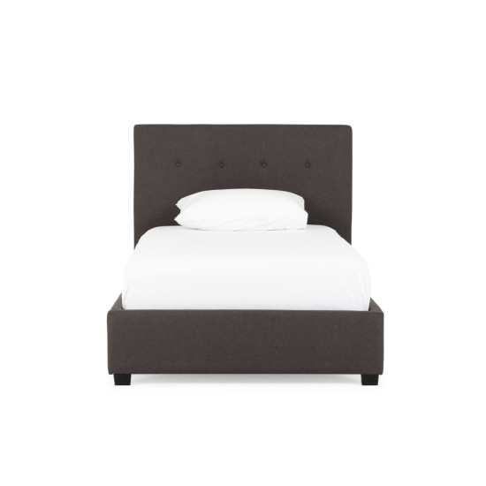 Dallas King Single Bed Frame, Jet