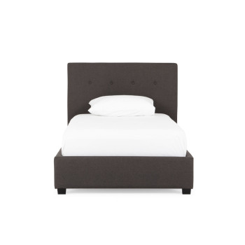 Dallas King Single Bed Frame, Jet