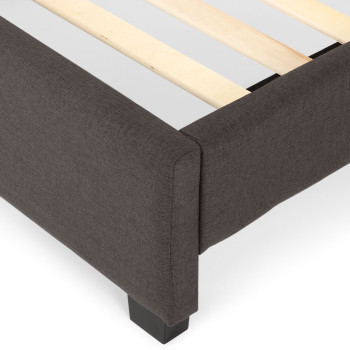 Dallas King Single Bed Frame, Jet