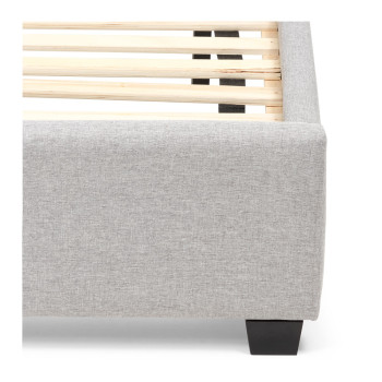 Dallas King Single Bed Frame, Light Grey