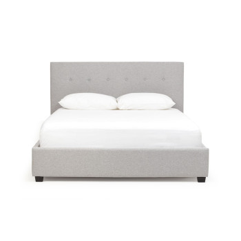 Dallas King Single Bed Frame, Light Grey