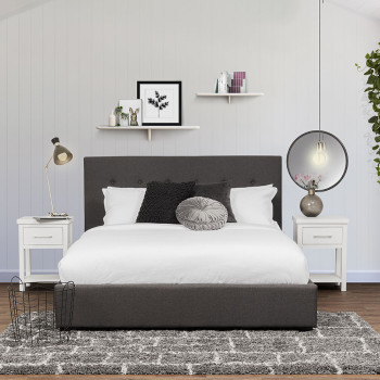 Dallas King Bed Frame, Jet