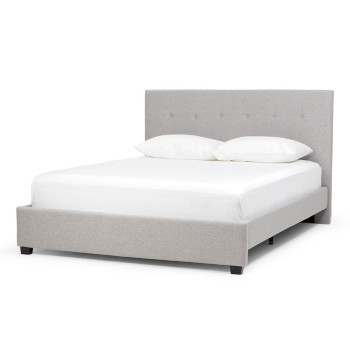 Dallas King Bed Frame, Light Grey