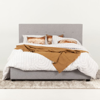 Dallas Queen Bed Frame, Light Grey