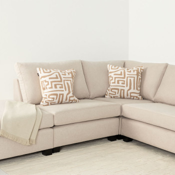 Diego 4 Piece Sofa, Aston Vanilla