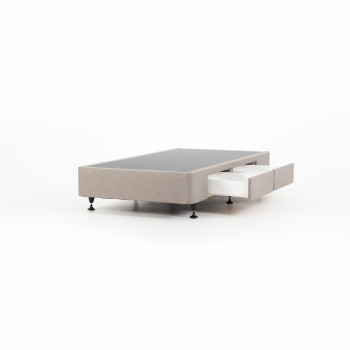 Doze 2 Drawer Right Hand Facing Mattress Base - Single, Grey