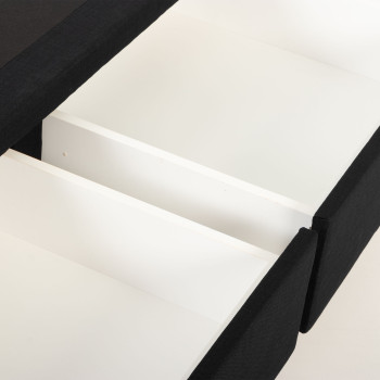 Doze 4 Drawer Mattress Base - Double, Black