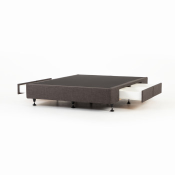 Doze 4 Drawer Mattress Base - Double, Charcoal