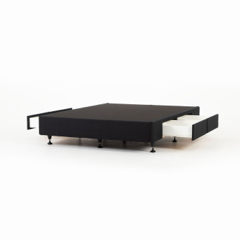 Doze 4 Drawer Mattress Base - Queen, Black